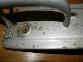 Vintage Teledyne BIG BEAM Powerhouse Lantern Chrome Flashlight Model 1766 2