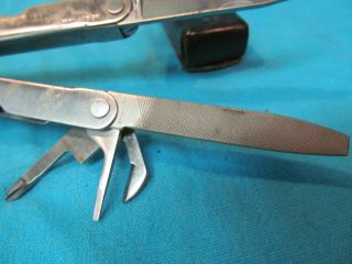EARLY LEATHERMAN MULTI TOOL WITH LEATHER BELT LOOP CASE 3