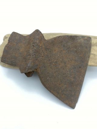 Vintage Antique Primitive Hand Forged Hewing Axe Hatchet Head Cast Iron
