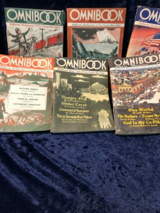 6 Omnibook 1943 Magazines
