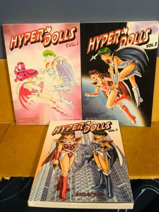 Studio Ironcat Hyper Dolls Vol.  1,  2 & 3 Nm/mt Unread Anime Manga Comics