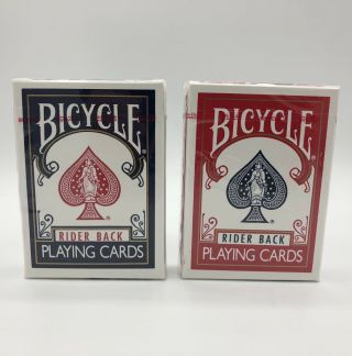2 Decks Bicycle Poker 808 Rider Back Play Cards Air Cushion Finish