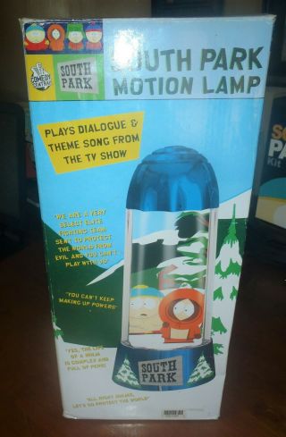 South Park Motion Lamp With Theme Song And Dialogue Comedy Central 2006