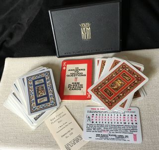 Vintage Kem Double Deck Playing Cards Cornucopia Pat Complete Replacement Card