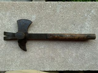 Antique Bridgeport Hdw Mfg Co No.  121 Crate Hatchet Ax Hammer Multi Tool
