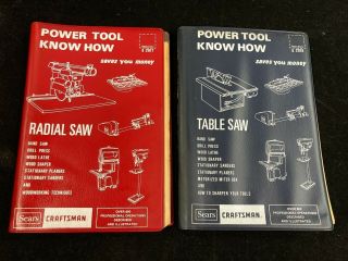 1975 Two Sears Craftsman Power Tool Know How Manuals,  Radial Saw & Table Saw