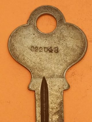 Antique Eagle Lock Co.  Steamer Trunk Lock Key 022u48