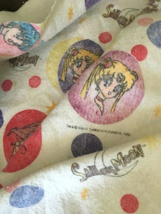 Vintage 1995 Sailor Moon Blanket Twin Size