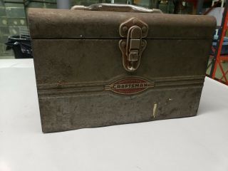 Vintage Sears Craftsman Tool Box 1950s? Roebuck and Co.  Made in USA Antique old 2