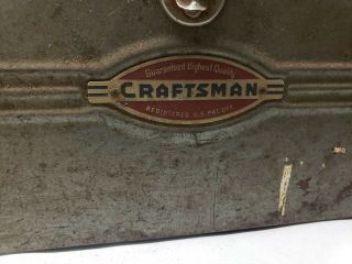 Vintage Sears Craftsman Tool Box 1950s? Roebuck and Co.  Made in USA Antique old 3