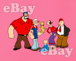 Rare All Popeye Hour Cartoon Color Tv Photo Hanna Barbera Studios