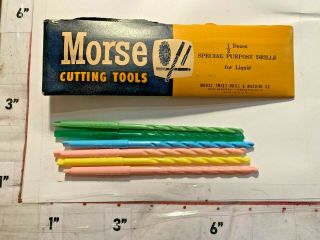 Set Nos Morse Twist Drill & Machine Co 6 Liquid Cutting Tools Bedford Ma