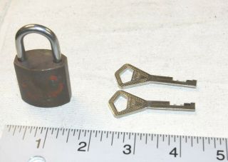 Abloy Mini Padlock With 2 Keys - Good - Made In Finland