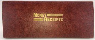 Vintage Money Receipt Book Stub - Tite Receipts,  Red Cover