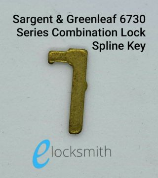 Sargent & Greenleaf Safe Combination Lock - Pack 5 X Spline Keys - Safes - S&g