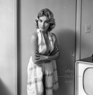 1950s Negative - Sexy Blonde Pinup Girl Brigitte Baum - Cheesecake T420502