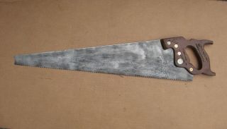 Disston D - 23 Hand Saw - 26 Inch Straight Blade - An 8 Point - Late 1940 