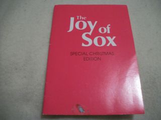 Vintage Greeting Card " The Joy Of Sox " Special Christmas Edition Booklet