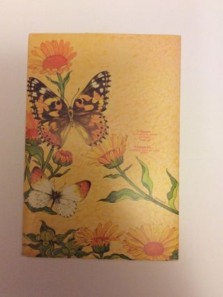 Vintage Current Butterfly Just - a - Notes Stationery 9 Sheets And Seals 3