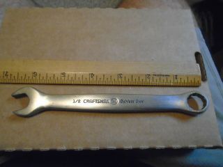 Vintage Usa Craftsman " V " Stainless 1/2 " Combination Wrench Usa Mechanics Tool