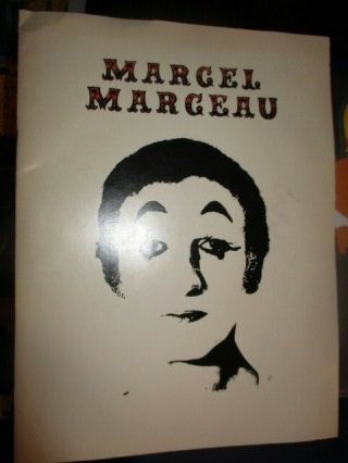 1979 Marcel Marceau Event Program Mime Vg