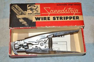 Speedstrip Speedex Gc Uib 802 Wire Stripper Pliers Awg 20 - 10 Vintage Usa Tool
