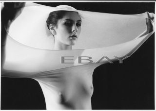 Nude Photo Female Model Vintage B&w Artistic Pinup Print J1.  15