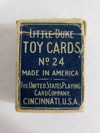 Vintage Miniature Little Duke Playing Card Deck Toy Cards No.  24.
