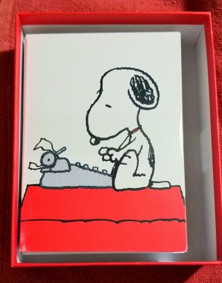 Snoopy Peanuts Charlie Brown 20 Blank Note Cards Envelopes Graphique 4 Different