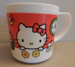 1976 Vintage Child Mug Cup " Hello Kitty " Japan Sanrio By Yuko Shimizu Rare