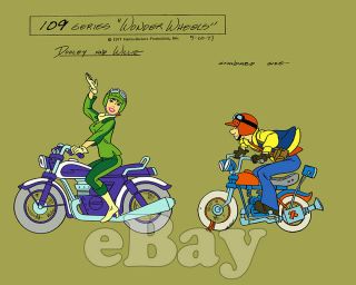 Rare Wonder Wheels Cartoon Color Tv Photo Hanna Barbera Studios Skatebirds