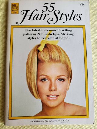 Vintage Dell Purse Book 1969 55 Hair Styles Pictures With Curler Diagrams
