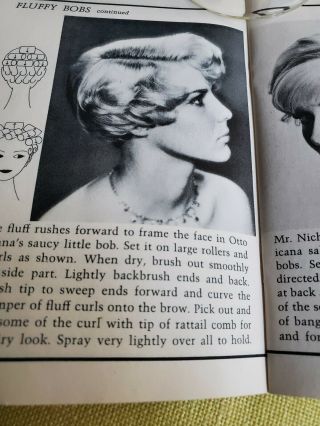 Vintage Dell Purse Book 1969 55 Hair Styles pictures with curler diagrams 3