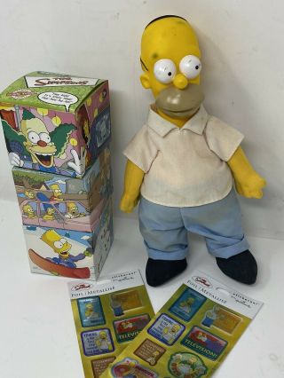 The Simpsons Talking Watch Burger King 2002 Homer Bart Crusty Marge Lisa Maggie