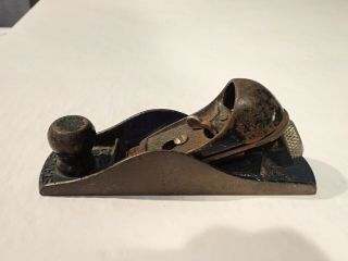 VINTAGE STANLEY S.  W.  No 220 BLOCK WOOD PLANE,  MADE IN USA 2