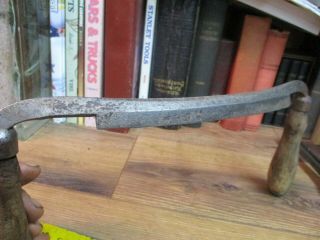 Antique Vintage 7 1/2 " Cutting Edge Draw Knife Bark Shave Wood Shaping Tool