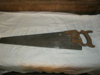 Vintage Pennsylvania Saw Corp.  24 Inch Hand Saw 5 Tpi