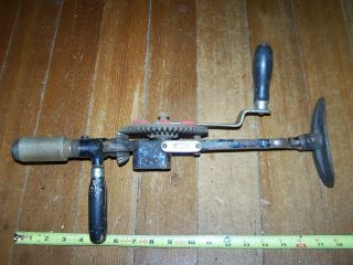 Antique Millers Falls No.  12 Hand crank Breast Drill 2 Speeds,  Smooth 2