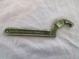 Vintage Armstrong (bros Tool Co) Adjustable Spanner Wrench No 472 (1 1/4 " - 3 ")