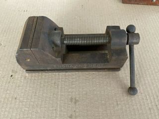 Vintage Machinist Drill Press Vise 2 - 3\4 " X 8 " Looks Like A " Yankee "