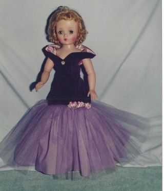 20 " Vintage Miss Revlon/cissy Hi - Heel Doll Formal Dress/gown Underwear Pattern
