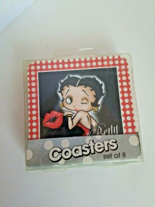 Betty Boop Wink And A Kiss Paperboard Party Coasters 8 Count Spoontiques
