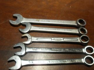 5 Vintage Wrenches 3 Bonney 2 Proto Mechanics Automotive Tool Wrench