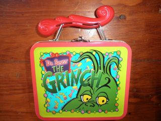Vintage Dr.  Seuss How The Grinch Stole Christmas Collectible Metal Tin Lunchbox
