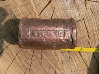 Vintage Copper Hammer Head 1 1/4 Lb