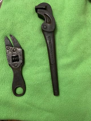 Reed Spring Loaded 11 & The Victor Adjustable Aligator Wrench