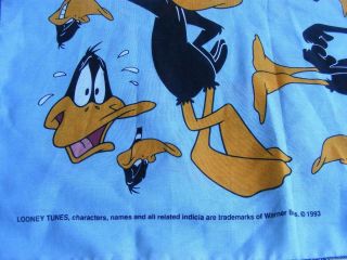Daffy Duck Bandanna 1993 Bandaroos Looney Tunes Warner Bros Cartoon Scarf USA 3