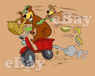 Rare Yogi Bear Cartoon Color Tv Photo Hanna Barbera Studios Boo Boo