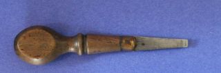 Antique Flat Blade Screwdriver Wood Handle