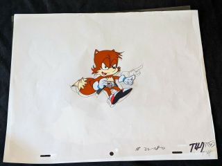 Adventures Of Sonic The Hedgehog Hand Painted Tails Cel & Pencil Dic